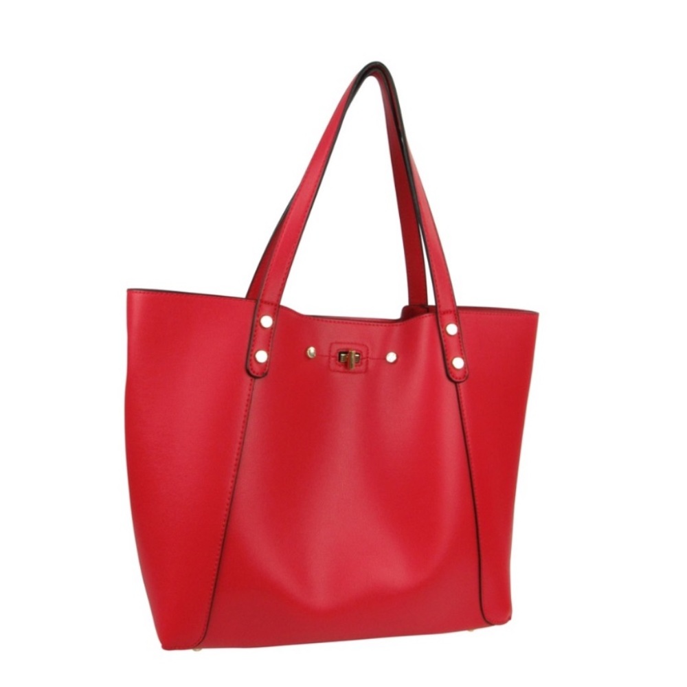 Oversized Vegan Tote Crossbody Clutch Wristlet Bag